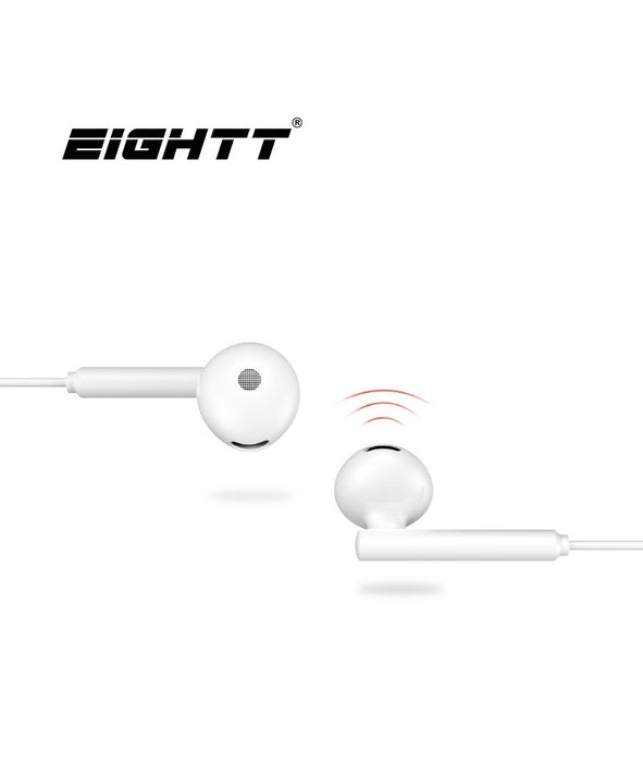 EAN 8425402168486 - Eightt EAUR-HU auricular y casco Auriculares Alámbrico Dentro de oído Llamadas/Música Blanco imagen 2