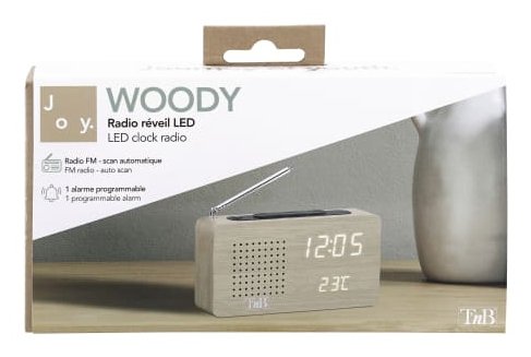EAN 3303170112182 - T'nB CLOCKFMWD radio Reloj Digital Madera imagen 6