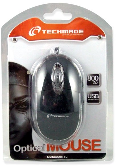 EAN 8099999002067 - Techmade TM-2023 ratón Oficina Ambidextro USB tipo A Óptico 800 DPI imagen 2
