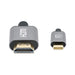 EAN 0766623153591 - Manhattan 153591 adaptador de cable de vídeo 1 m HDMI tipo A (Estándar) USB Tipo C Negro, Gris imagen 3