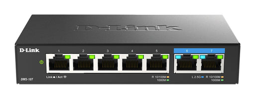 EAN 0790069470240 - D-Link DMS-107/E switch No administrado Gigabit Ethernet (10/100/1000) Negro imagen 1