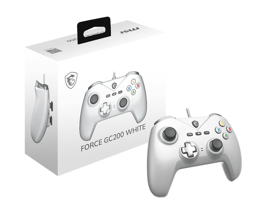EAN 4711377334341 - MSI FORCE GC200 WHITE mando y volante Blanco USB Gamepad Analógico/Digital Android, PC imagen 5