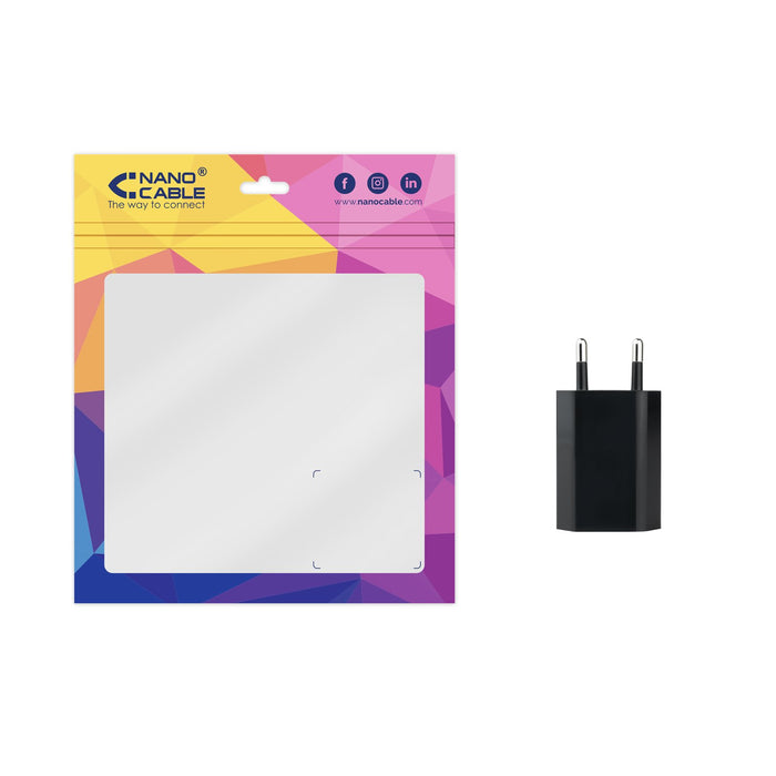 EAN 8433281010123 - Nanocable 10.10.2002 cargador de dispositivo móvil Universal Negro Corriente alterna Interior imagen 5