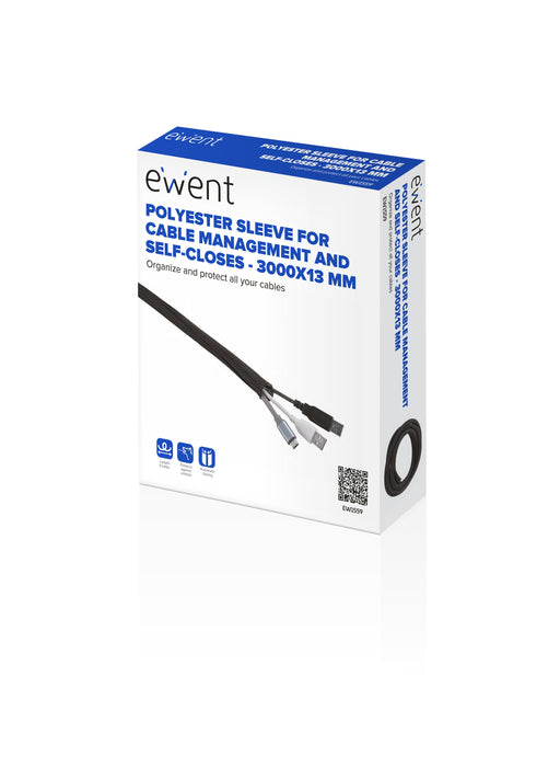 EAN 8052101431940 - Ewent EW1559 organizador de cables Universal Pasacables Negro 1 pieza(s) imagen 2