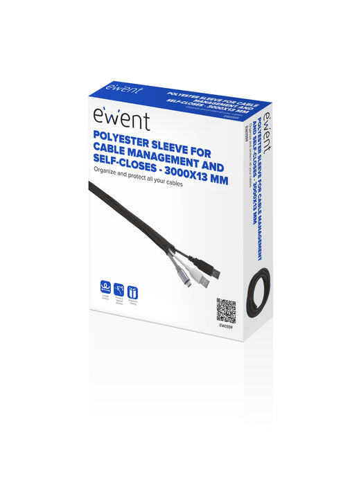EAN 8052101431940 - Ewent EW1559 organizador de cables Universal Pasacables Negro 1 pieza(s) imagen 2