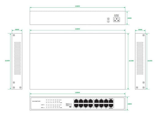 EAN 5715063808252 - Lanview LVN-1U-16PORT-1G no categorizado imagen 2