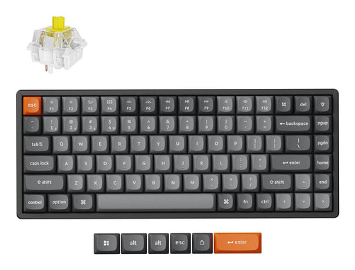 EAN 4894979022554 - Keychron K2 Max teclado Universal USB + RF Wireless + Bluetooth QWERTZ Alemán Negro, Gris imagen 1