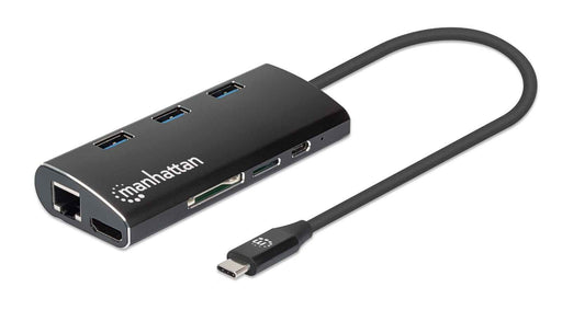 EAN 0766623152440 - Manhattan 152440 base para portátil y replicador de puertos USB Tipo C Negro imagen 1