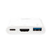 EAN 4052792038712 - LogiLink 0.14m, 2xUSB-C/HDMI+USB A Blanco imagen 2
