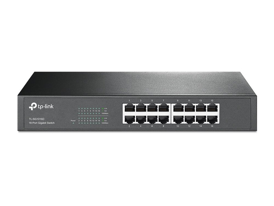 EAN 6935364020613 - TP-Link TL-SG1016D No administrado Gigabit Ethernet (10/100/1000) Negro imagen 3