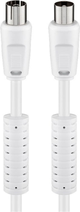 EAN 4040849507243 - Goobay 50724 cable coaxial 2,5 m Blanco imagen 1