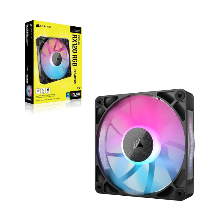 EAN 0840006680918 - Corsair iCUE LINK RX120 RGB Carcasa del ordenador Ventilador 12 cm Negro 1 pieza(s) imagen 2