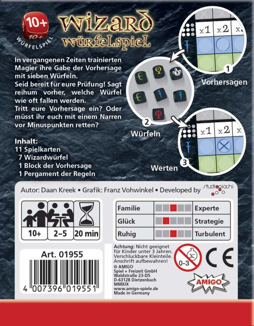 EAN 4007396019551 - Amigo 01955 juego de tablero Wizard Würfelspiel 20 min Juego De Cartas Táctico imagen 2