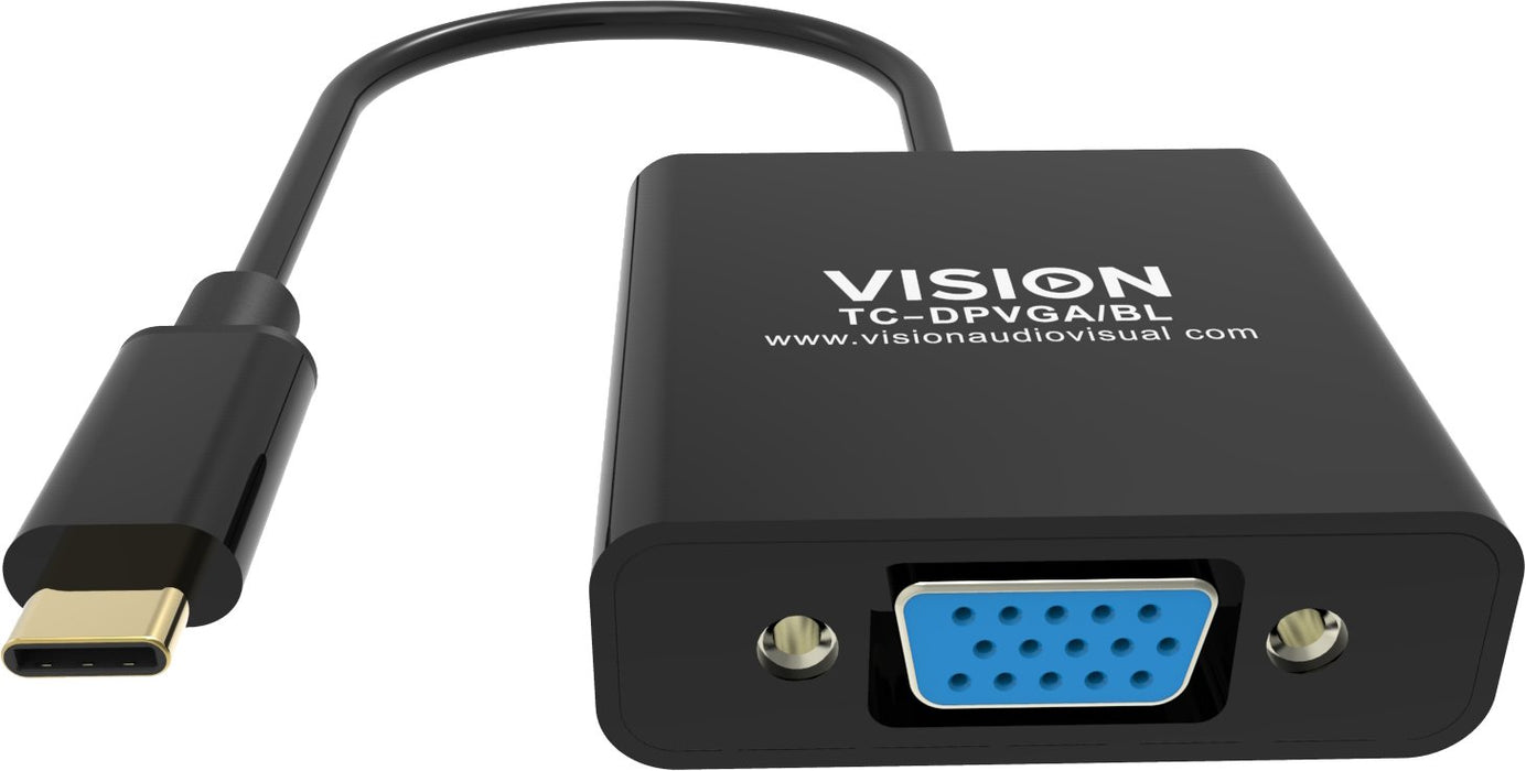 EAN 4979135000000 - Vision TC-USBCVGA/BL adaptador de cable de vídeo USB Tipo C VGA (D-Sub) Negro imagen 3