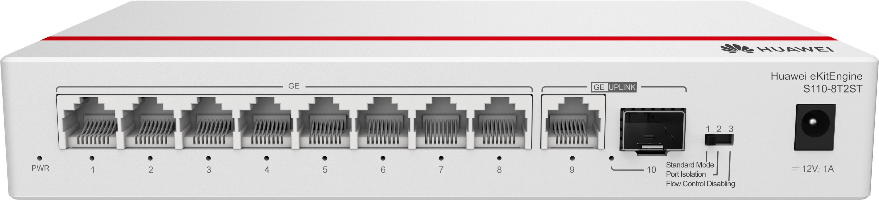 EAN 2518062416434 - HUAWEI eKit S110 Series S110-8T2ST No administrado L2 Gigabit Ethernet (10/100/1000) Gris imagen 3