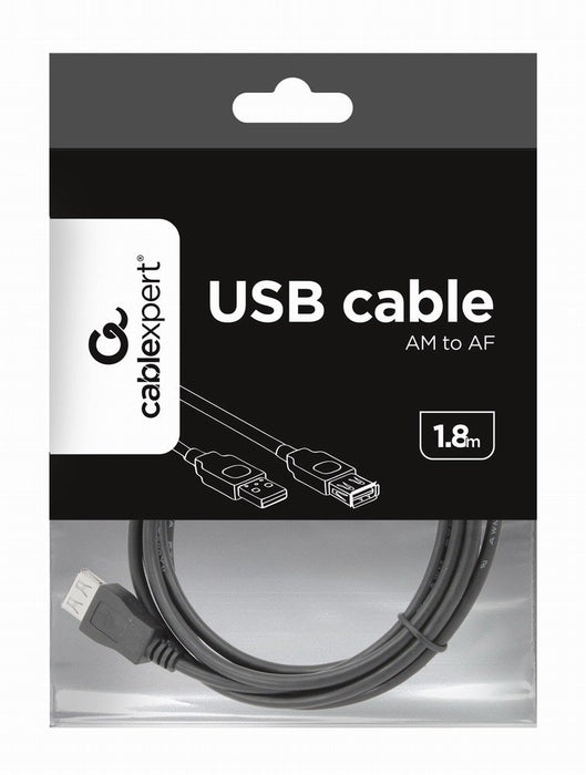 EAN 8716309041881 - Gembird 1.8m USB 2.0 A M/FM cable USB 1,8 m USB A Negro imagen 4