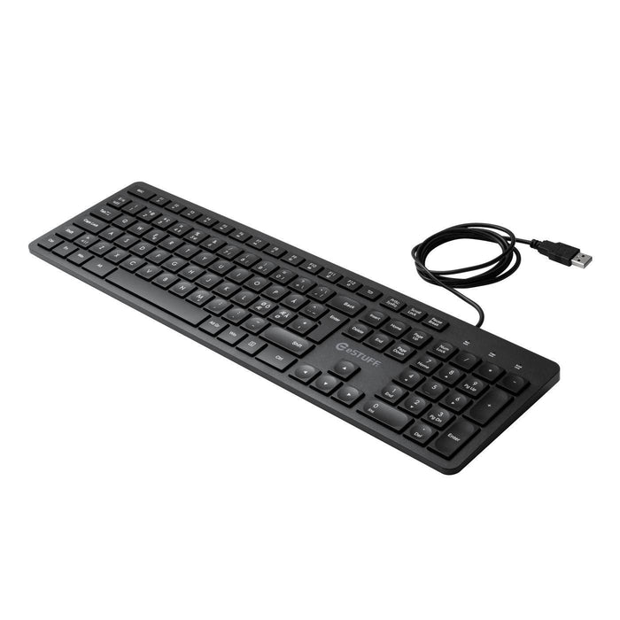 EAN 5704174593553 - eSTUFF GLB211102 teclado Oficina USB QWERTY Nórdico Negro imagen 1