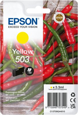 EAN 8715946707556 - Epson 503 cartucho de tinta 1 pieza(s) Original Rendimiento estándar Amarillo imagen 1