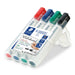 EAN 4007817314302 - Staedtler Lumocolor 351 B WP4 marcador permanente Punta redonda Negro, Azul, Verde, Rojo 4 pieza(s) imagen 1