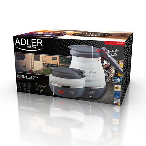 EAN 5902934831512 - Adler AD 1279 tetera eléctrica 0,6 L 750 W Negro, Blanco imagen 6