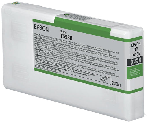 EAN 0010343877719 - Epson T653B Green Ink Cartridge (200ml) cartucho de tinta 1 pieza(s) Original imagen 1