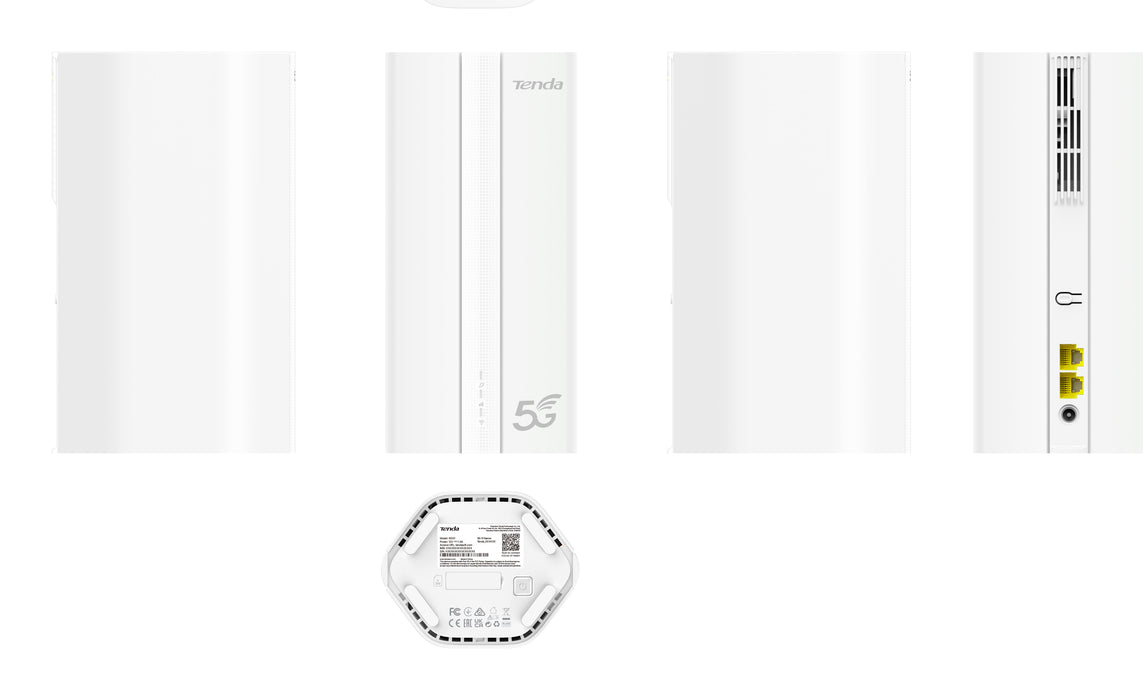 EAN 6932849430868 - Tenda 5G01 router inalámbrico Gigabit Ethernet Doble banda (2,4 GHz / 5 GHz) 5G Blanco imagen 4