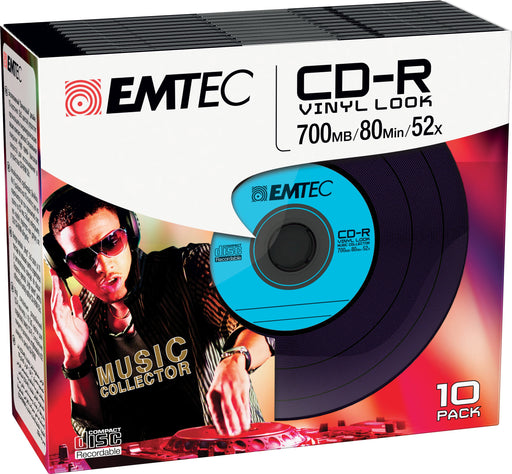 EAN 3126170114556 - Emtec CD-R Vinyl Look 700 MB 10 pieza(s) imagen 1