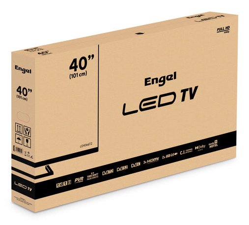 EAN 8436606900390 - Engel LE4066T2 Televisor 101,6 cm (40") Full HD Negro 230 cd / m² imagen 7