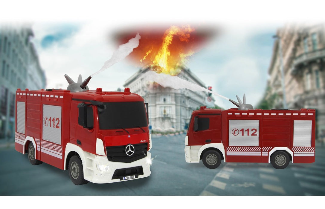 EAN 4042774458621 - Jamara Fire fighter TLF Mercedes-Benz Antos modelo controlado por radio Camión de bomberos Motor eléctric imagen 16