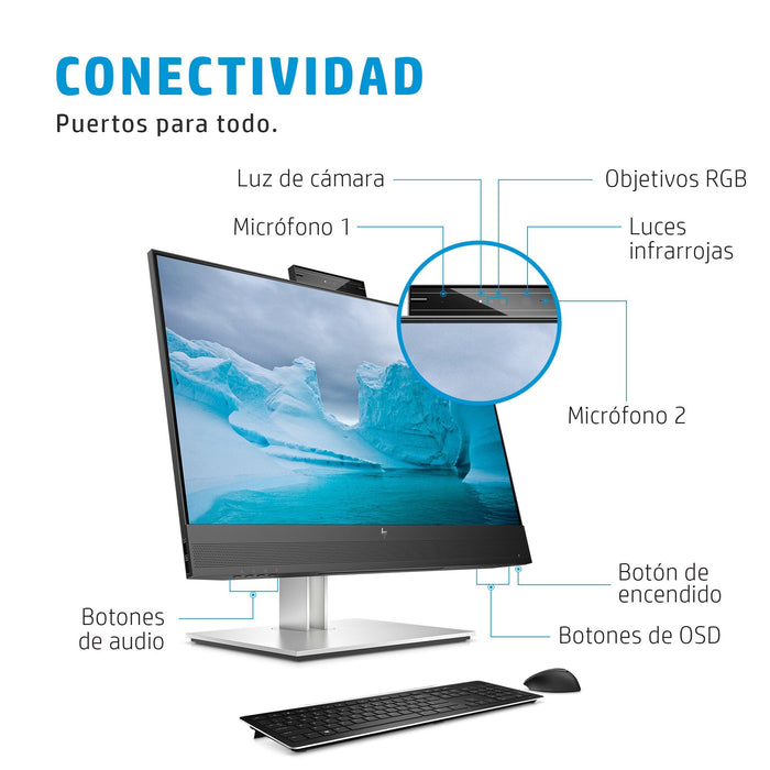 EAN 0195122021795 - HP E24mv G4 FHD Conferencing Monitor pantalla para PC 60,5 cm (23.8") 1920 x 1080 Pixeles Full HD LCD Neg imagen 7
