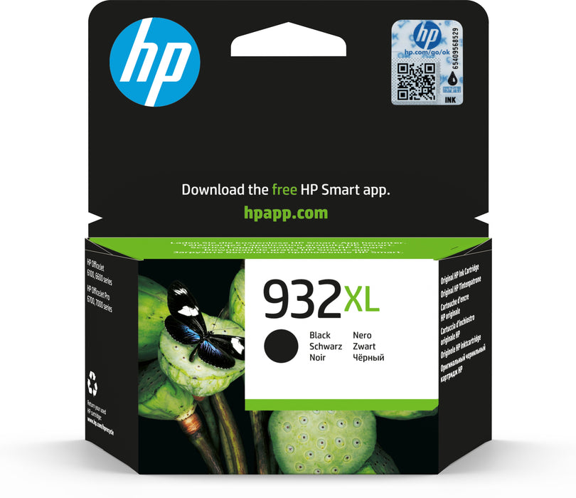 EAN 0886111615322 - HP 932XL High Yield Black Original Ink Cartridge cartucho de tinta 1 pieza(s) Alto rendimiento (XL) imagen 1