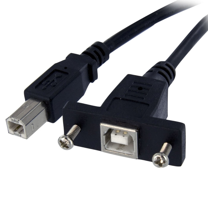 EAN 0065030835411 - StarTech.com USBPNLBFBM1 cable USB USB 2.0 0,3 m Negro imagen 1