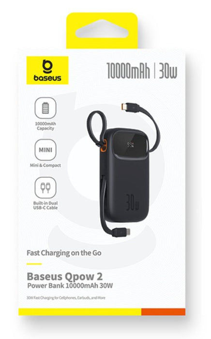EAN 6932172667740 - Baseus Qpow 2 Polímero de litio 10000 mAh Negro imagen 2