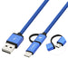 EAN 8436556145919 - CoolBox COO-CAB-U2MC-BL cable USB USB 2.0 1 m USB A USB C/Micro-USB B Azul imagen 1