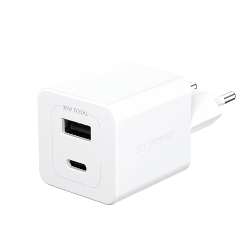 EAN 5715685027550 - PanzerGlass empower by ® Turbo 35W Charger incl. USB-C + USB-A | EU Plug | Silver White Protector de pant imagen 1