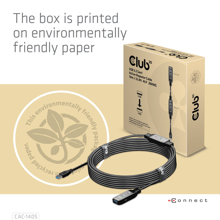 EAN 8719214471781 - CLUB3D CAC-1405 cable USB USB 3.2 Gen 2 (3.1 Gen 2) 10 m USB A Negro imagen 10