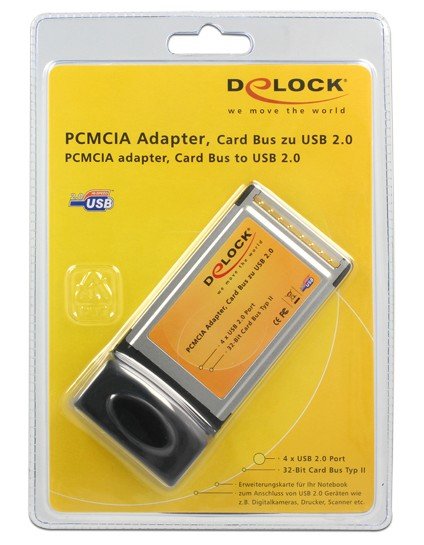 EAN 4043619612345 - DeLOCK USB 2.0 - 4x - PCMCIA card tarjeta y adaptador de interfaz imagen 2