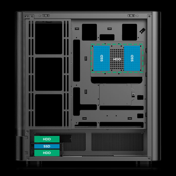 EAN 8436617921230 - ABYSM AB123801 carcasa de ordenador Midi Tower Negro imagen 6