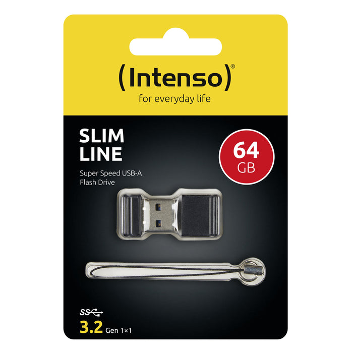 EAN 4034303020010 - Intenso Slim Line unidad flash USB 64 GB USB tipo A 3.2 Gen 1 (3.1 Gen 1) Negro imagen 6