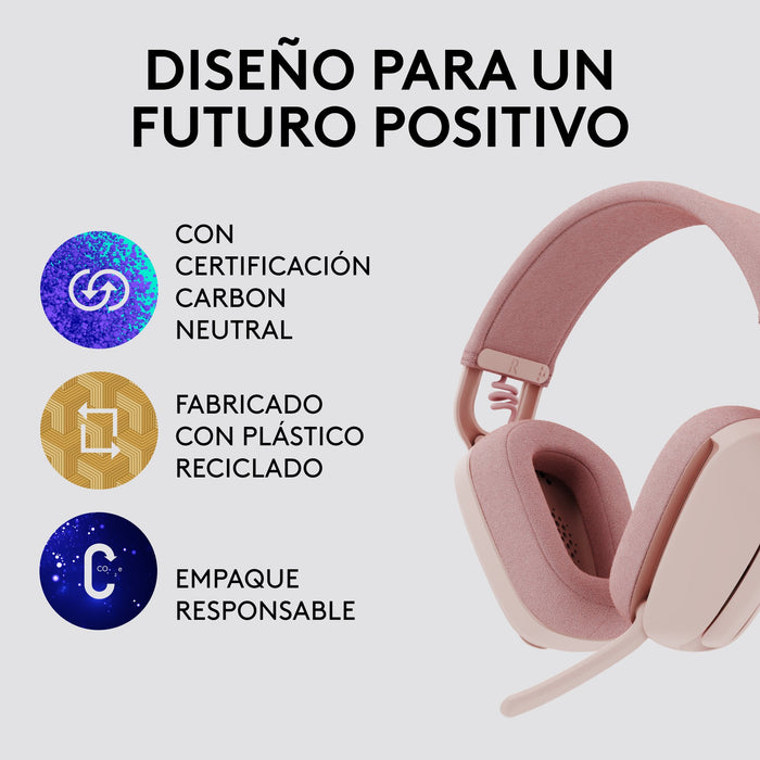 EAN 5099206103955 - Logitech 981-001224 auricular y casco Auriculares Inalámbrico Diadema Llamadas/Música Bluetooth Rosa imagen 12
