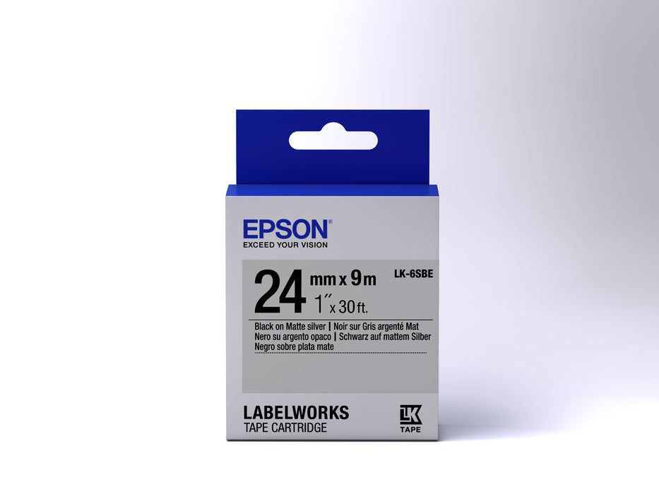 EAN 4058154158333 - Epson LK-6SBE cinta para impresora de etiquetas Negro sobre plata imagen 2