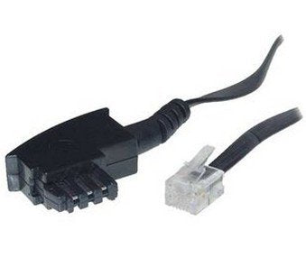 EAN 4017538701008 - S/CONN 10m TAE-F - RJ11 Negro, Transparente imagen 1