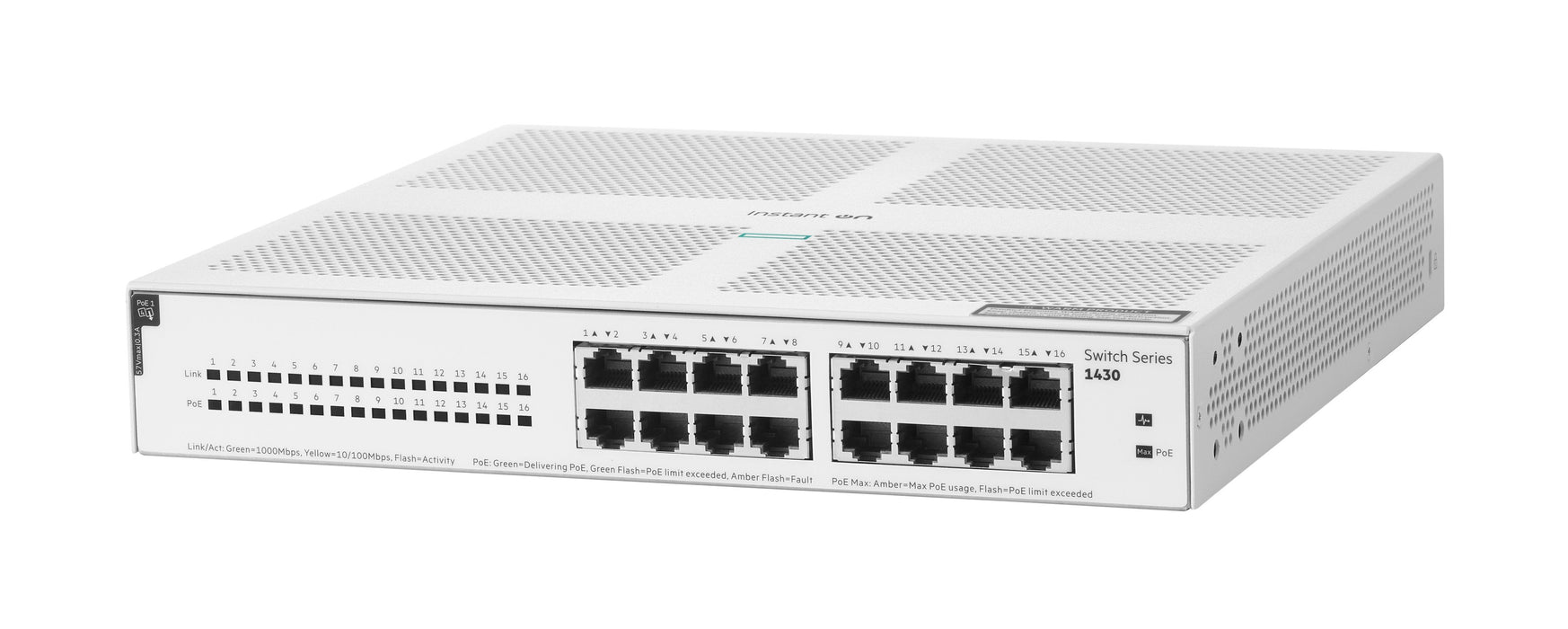 EAN 0190017537955 - HPE Aruba Networking Networking Instant On Switch 16p Gigabit CL4 PoE 124W 1430 imagen 1