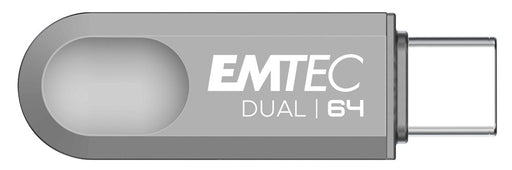 EAN 3126170182579 - Emtec D280 Dual unidad flash USB 64 GB USB Type-A / USB Type-C 3.2 Gen 1 (3.1 Gen 1) Plata imagen 2
