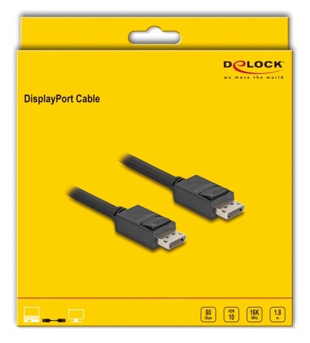EAN 4043619811755 - DeLOCK 81175 cable DisplayPort 1,8 m Negro imagen 2