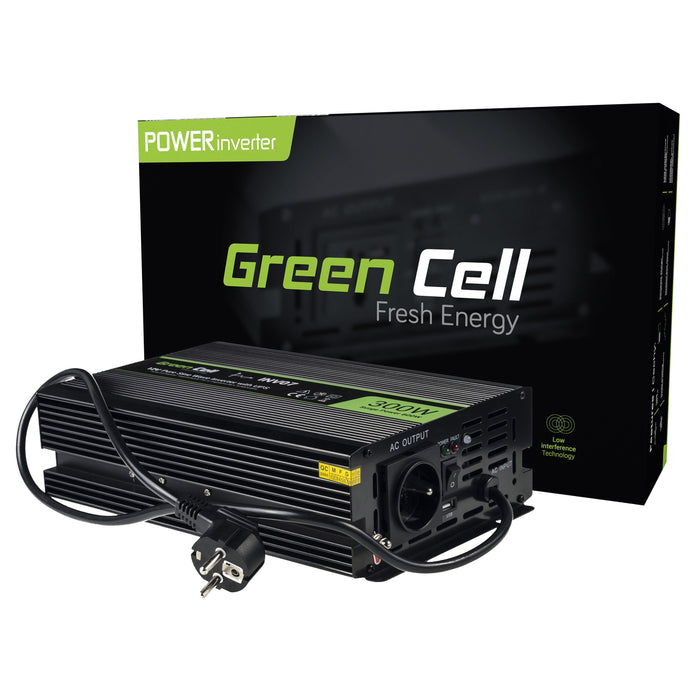 EAN 5902719426582 - Green Cell INV07 adaptador e inversor de corriente Auto 300 W Negro imagen 1