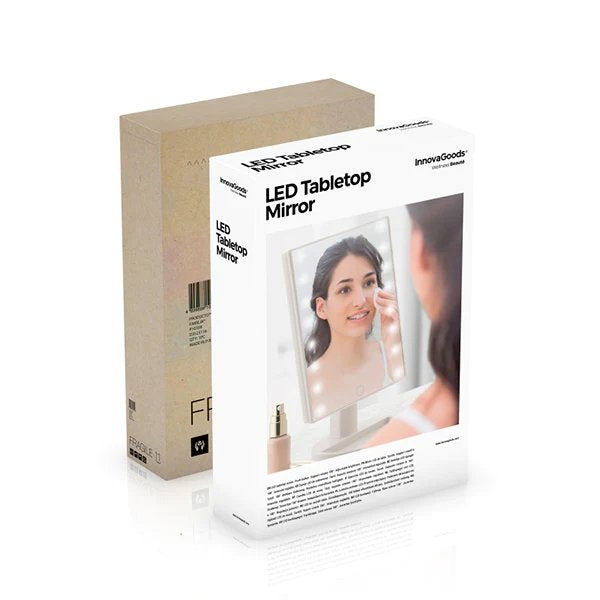 EAN 8435527811730 - InnovaGoods 8435527811730 espejo para maquillaje Independiente Rectangular Blanco imagen 4