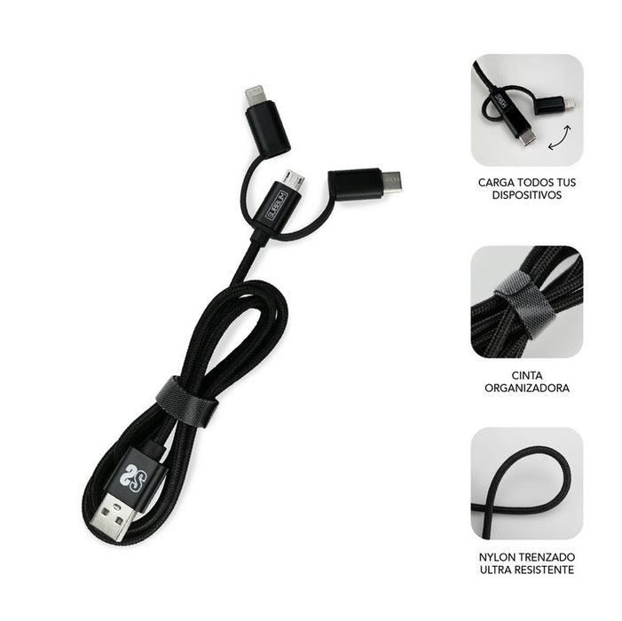 EAN 8436586740702 - SUBBLIM SUB-CHG-1ZWC02 cargador de dispositivo móvil Universal Negro Corriente alterna Carga rápida Inter imagen 8