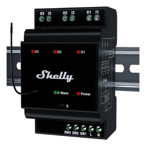 EAN 3800235269336 - Shelly Wave PRO 3 alimentación del relé Negro imagen 1