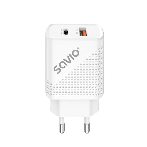 EAN 5901986046790 - Savio LA-04 USB Type A & Type C Quick Charge Power Delivery 3.0 Indoor Smartphone, Tableta Blanco Carga r imagen 1